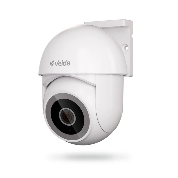 Câmera de monitoramento externa 360 graus Palmasnet, modelo PTZ branco